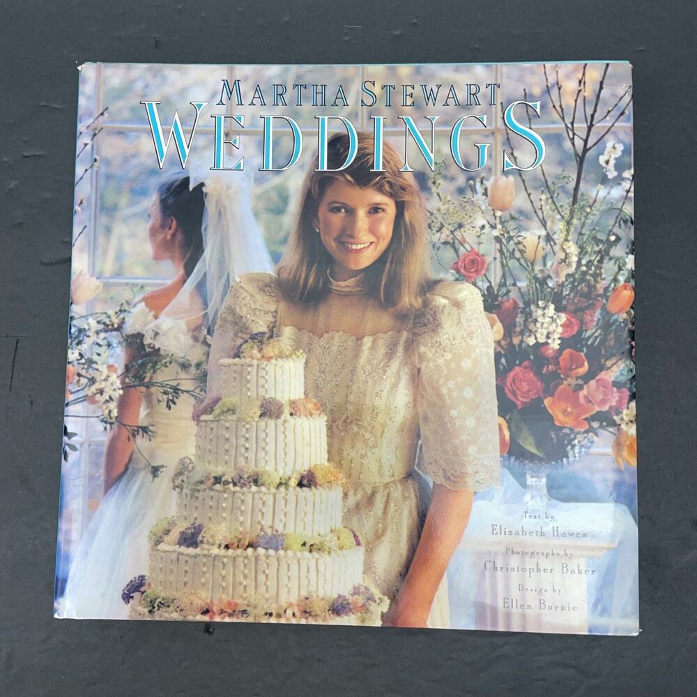 Weddings by Martha Stewart – 1987 Vintage Hardcover Book Clean Pages Classic DC
